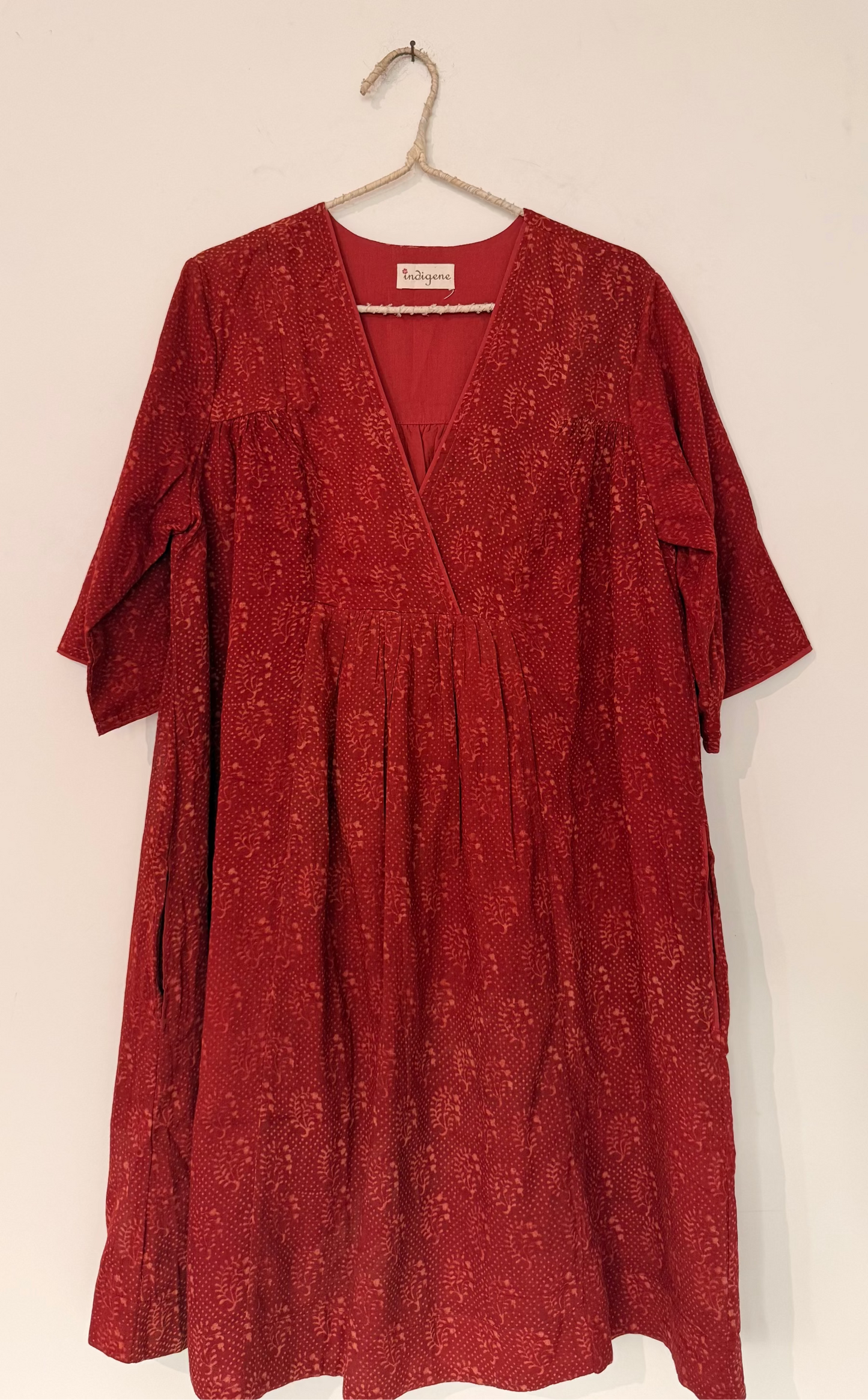 Iris Hand Printed Resort Dress