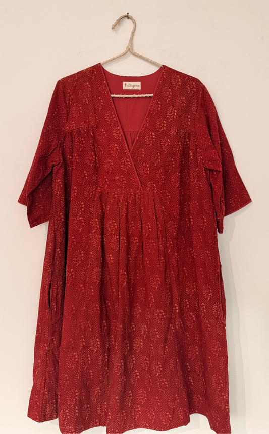 Iris Hand Printed Resort Dress
