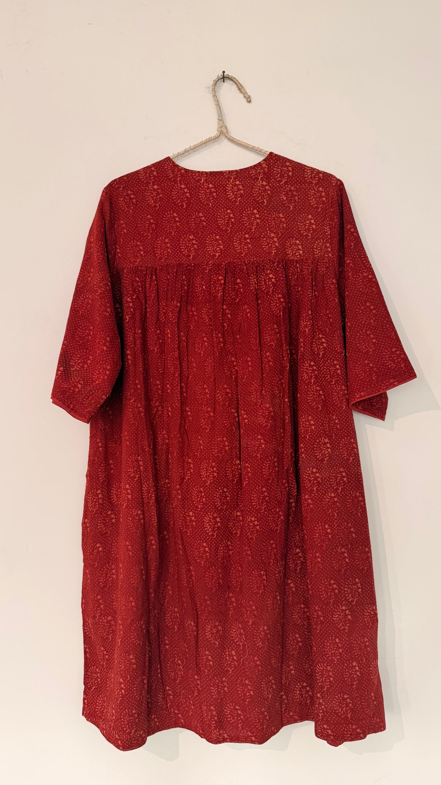 Iris Hand Printed Resort Dress
