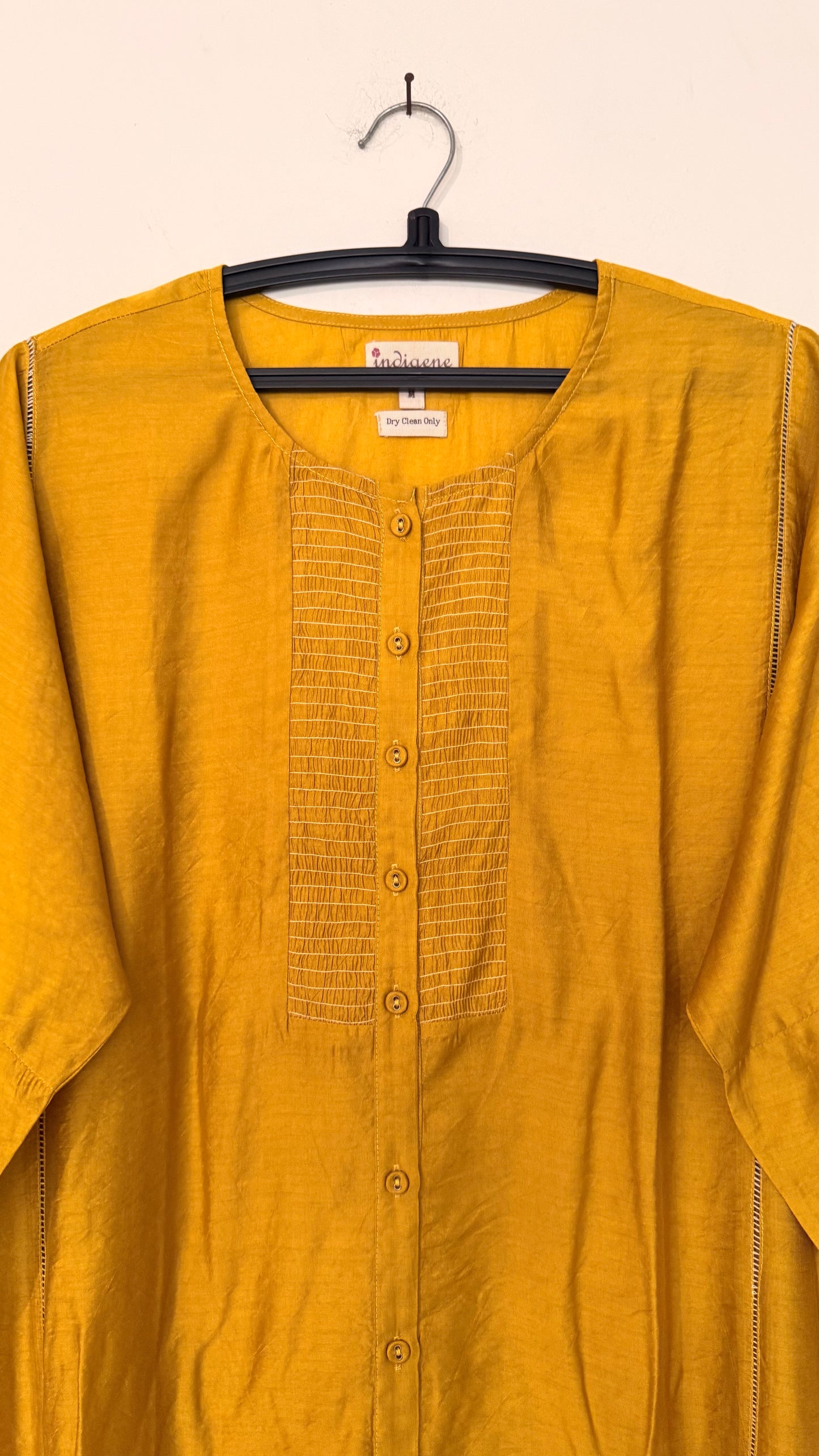 Bundi Modal Smocked Placket Kurta