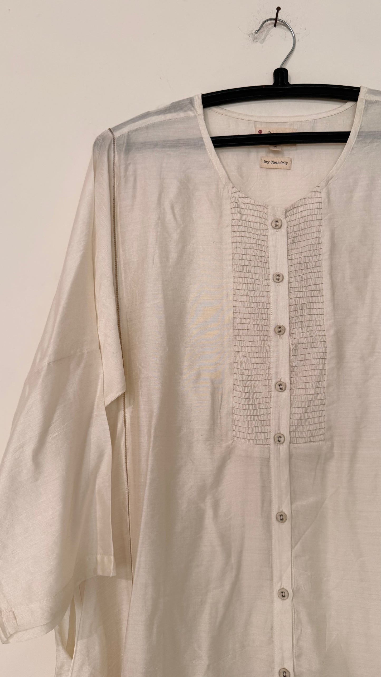 Bundi Modal Smocked Placket Kurta