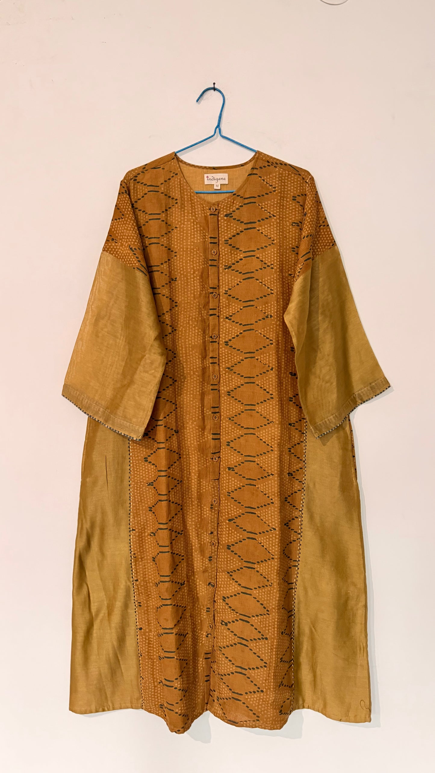 Haldi natural dyedChanderi printed kurta