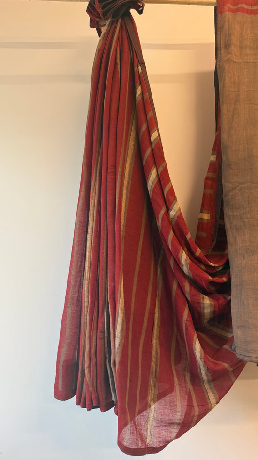 Red Clay & Salmon Stripes