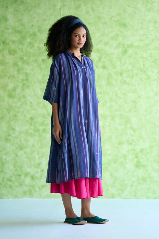 Maira Handwoven stripe placket Kurta /Tunic