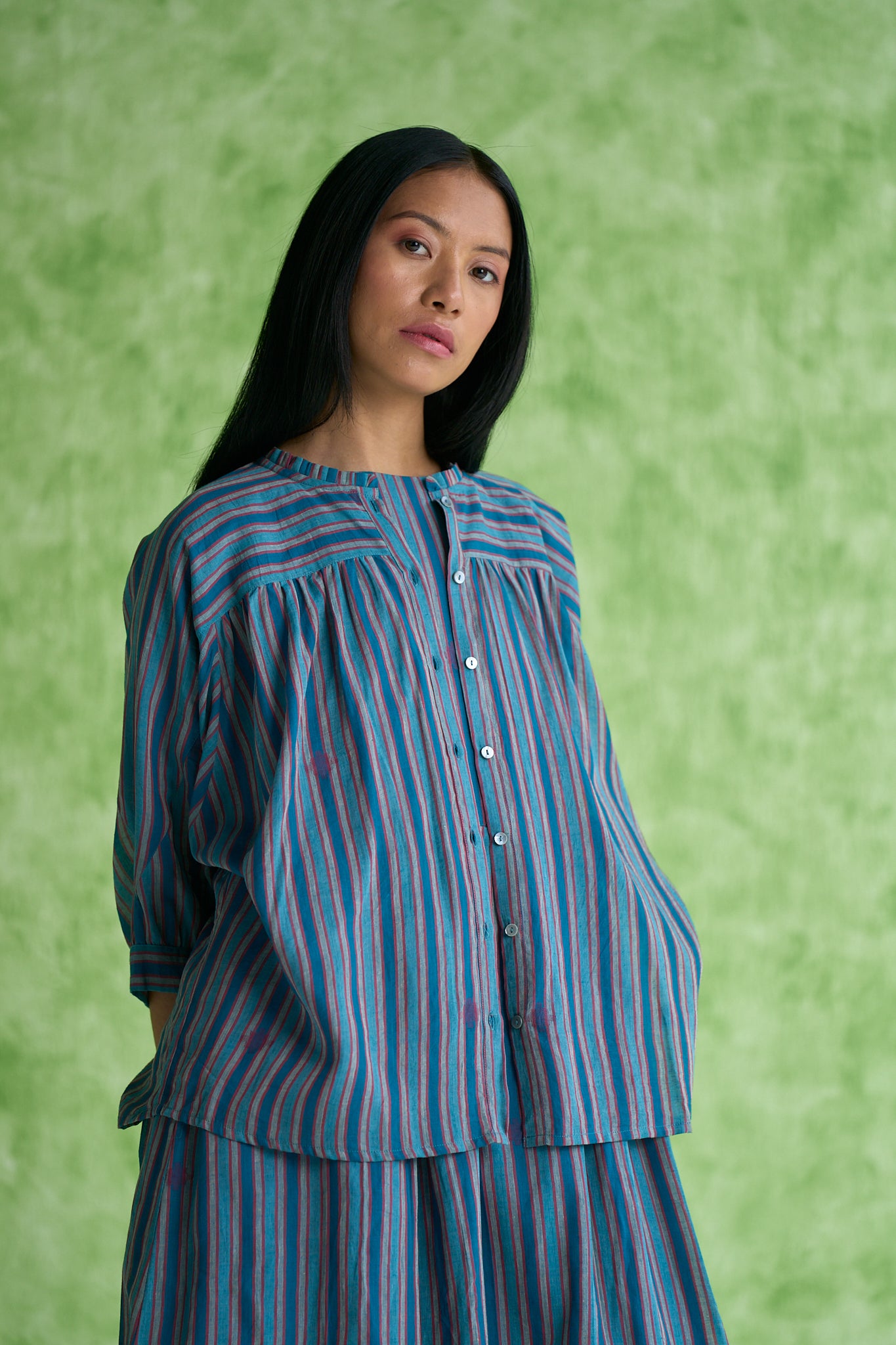 Jane Handwoven Stripe Top