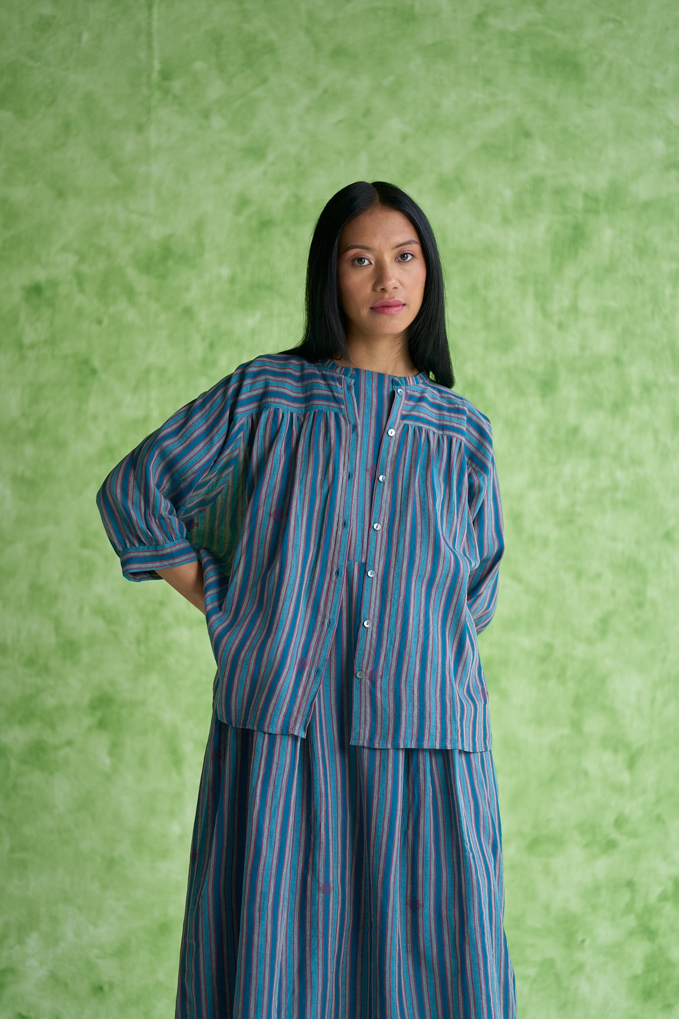 Jane Handwoven Stripe Top
