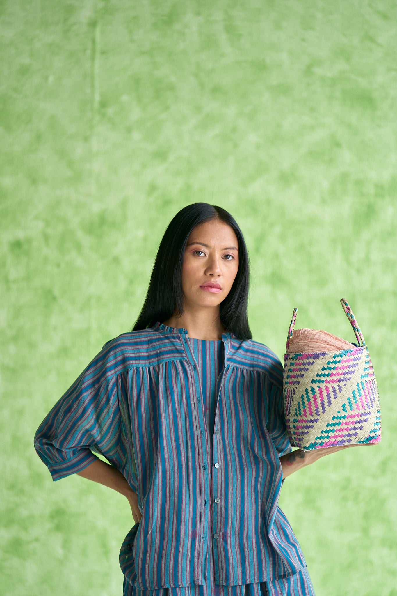 Jane Handwoven Stripe Top