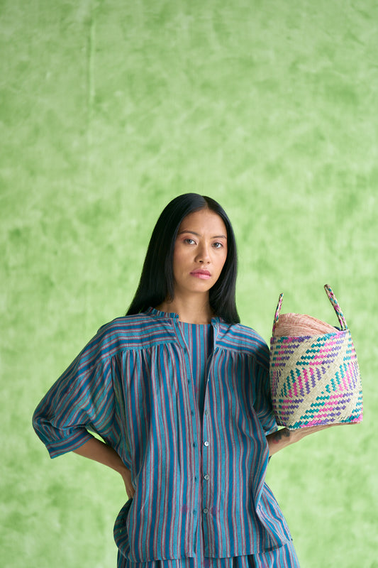Jane Handwoven Stripe Top
