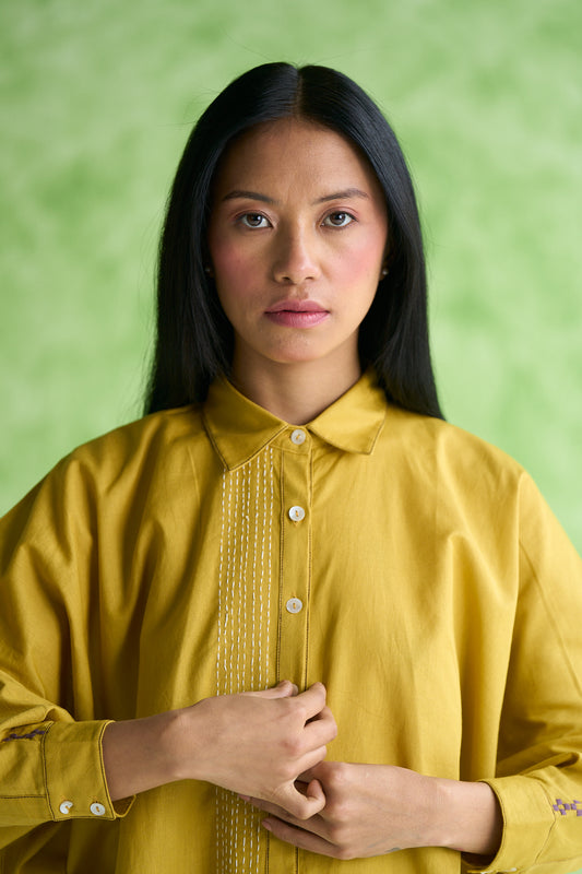 Anna Bat wing Sleeve Embroidered Shirt