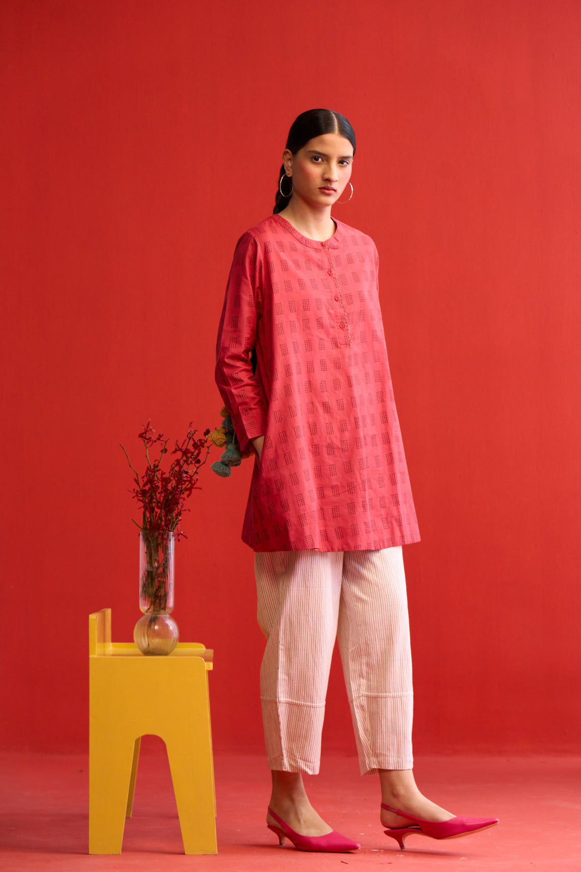 Golnar Hand printed Tunic & Pant set