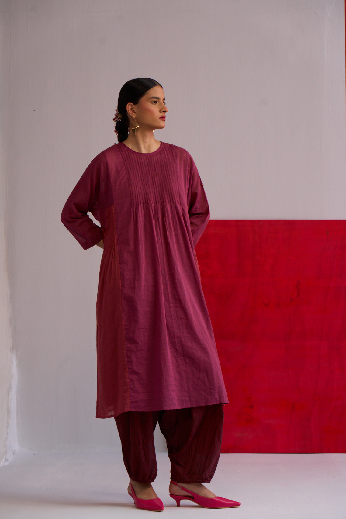 Roya Watermark print kurta & Pant set