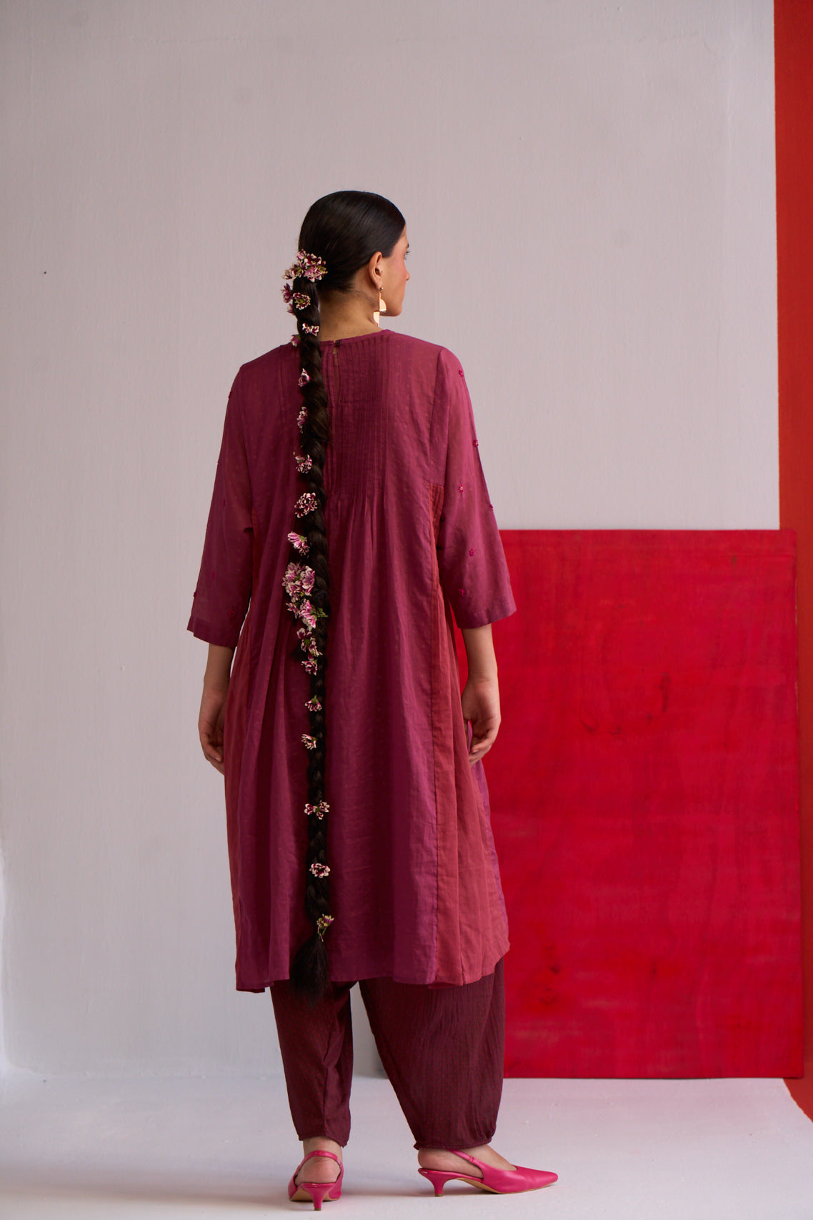 Roya Watermark print kurta & Pant set