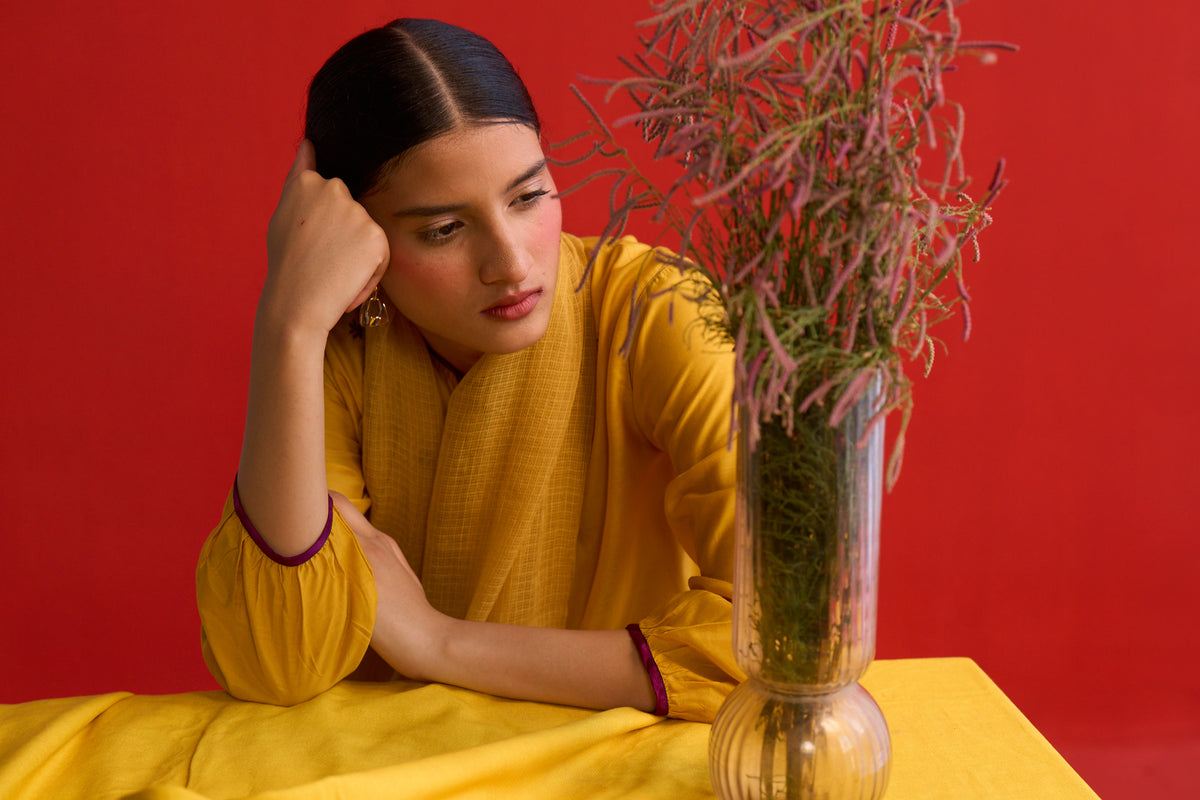 Tala Kota doria embroidered Dupatta