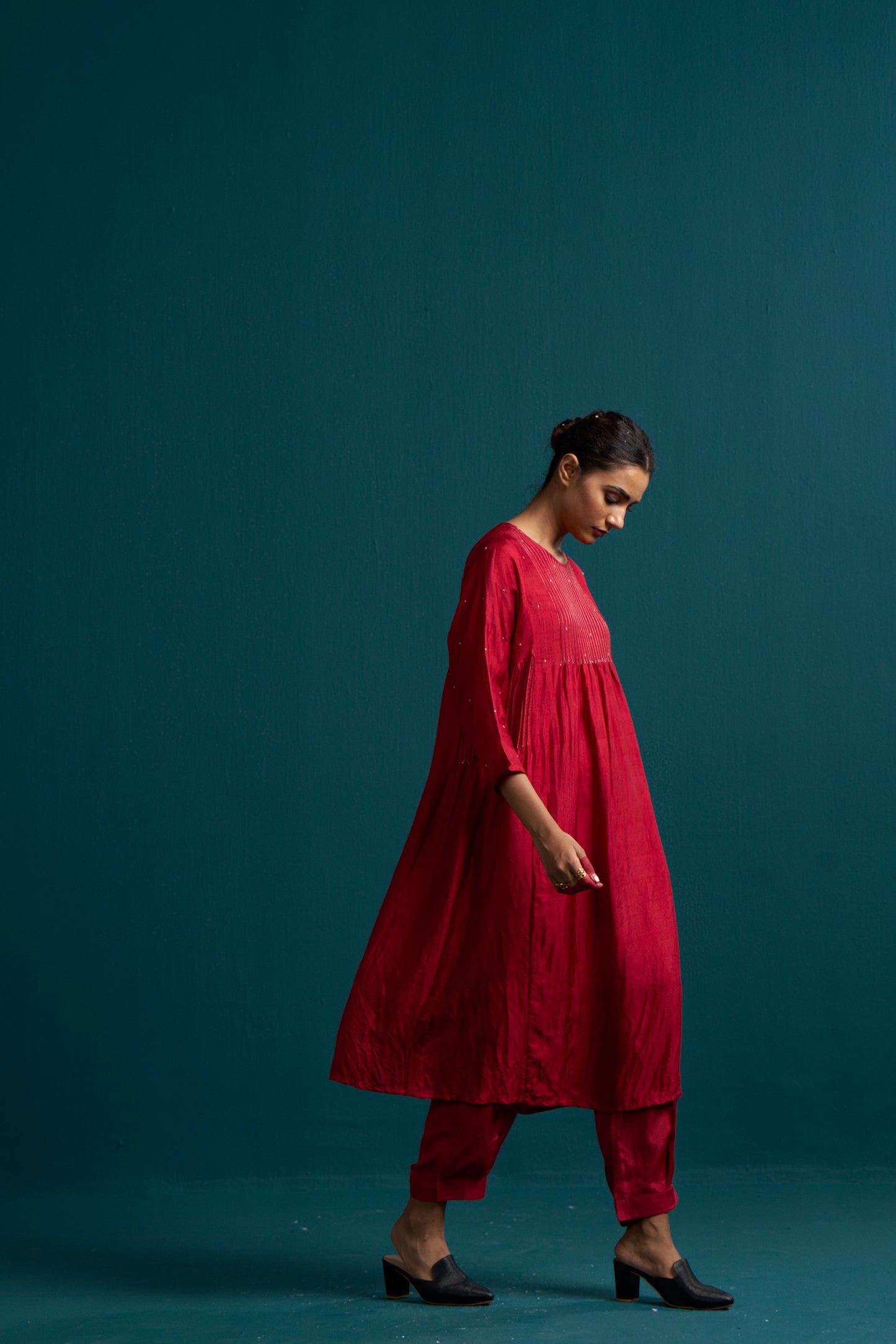 Norse Mulberry silk kurta