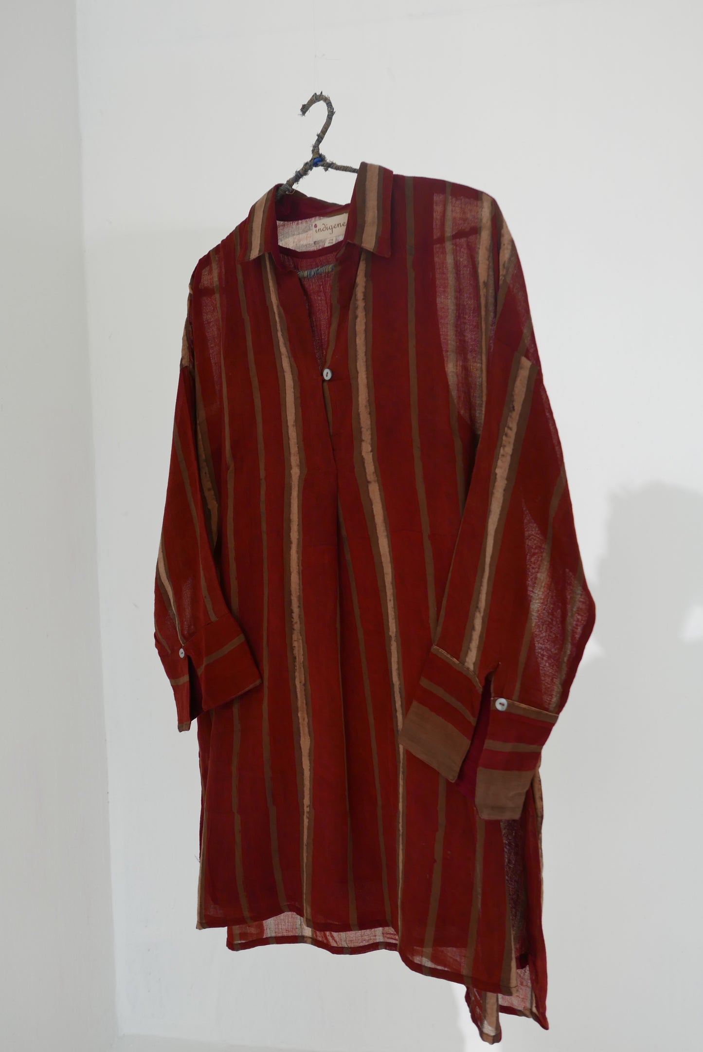 Aasma Madder Striped Tunic