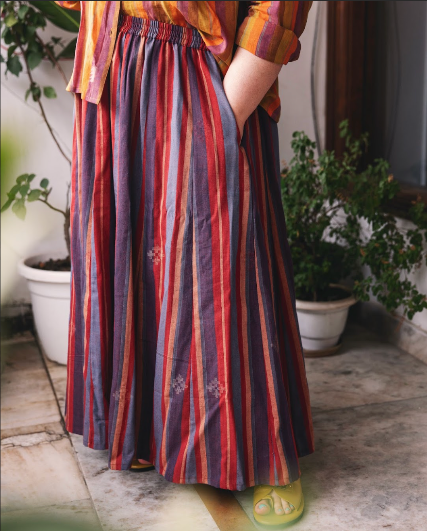 Spardha's Guatemala Striped Skirt
