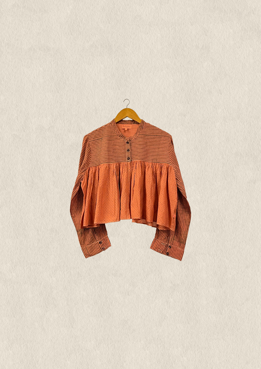 Bruna Printed Gauze Bolero