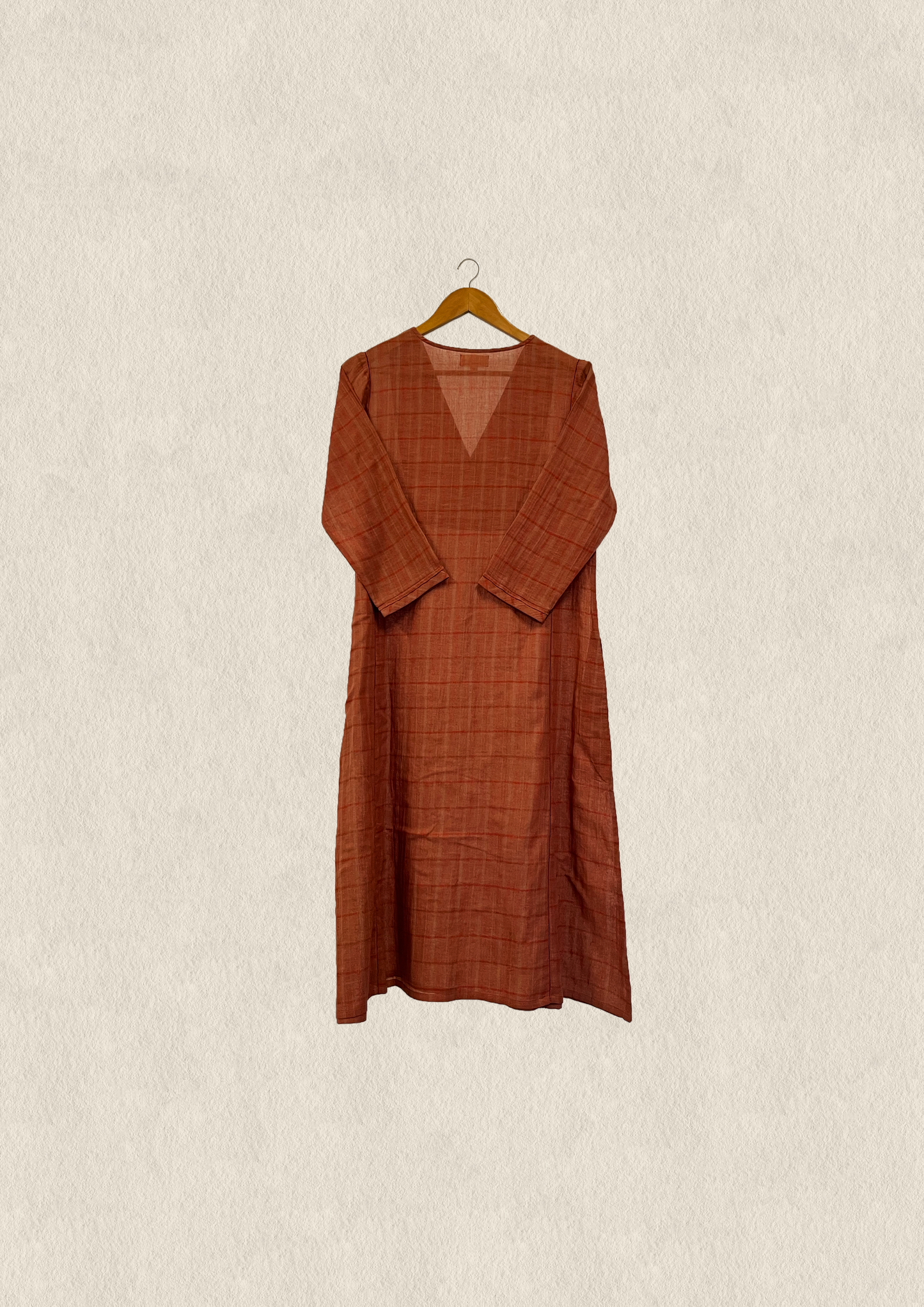Pomona Woven Plaid Cotton Kurta