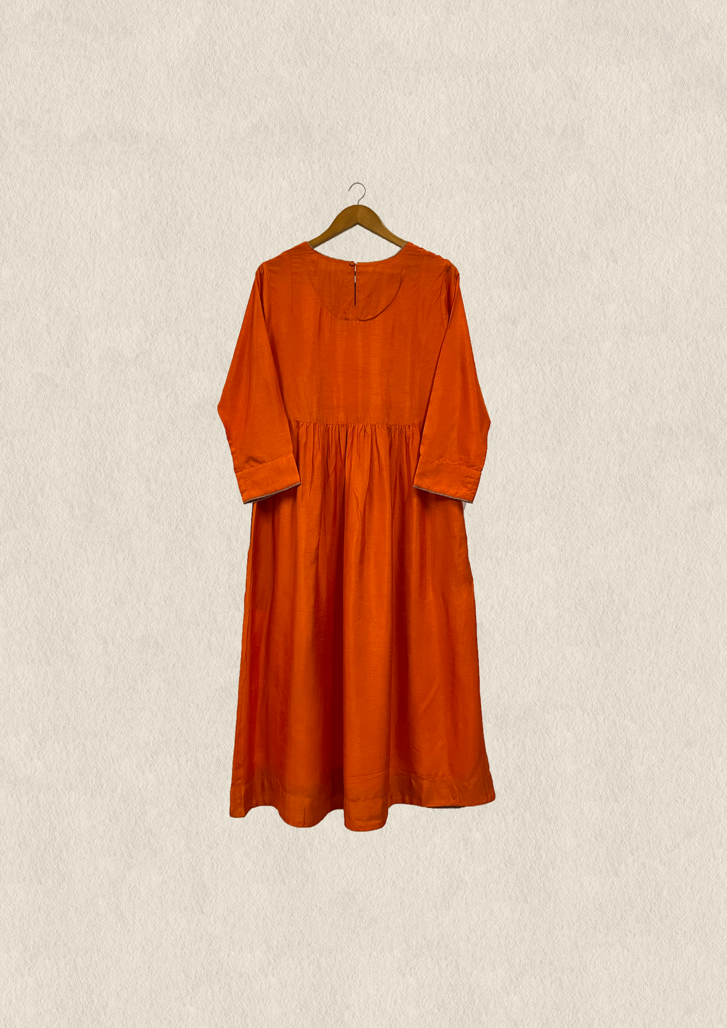Festive modal silk embroidered kurta