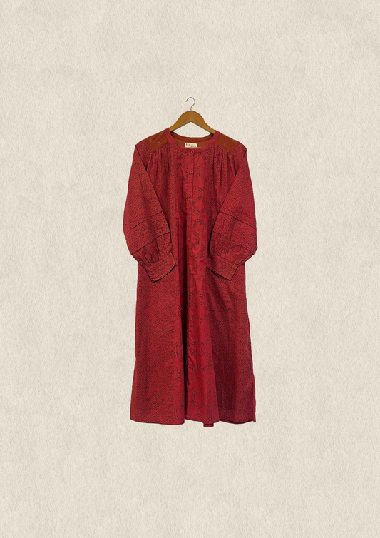 Bliss Printed Mulmul Paneled Tunic