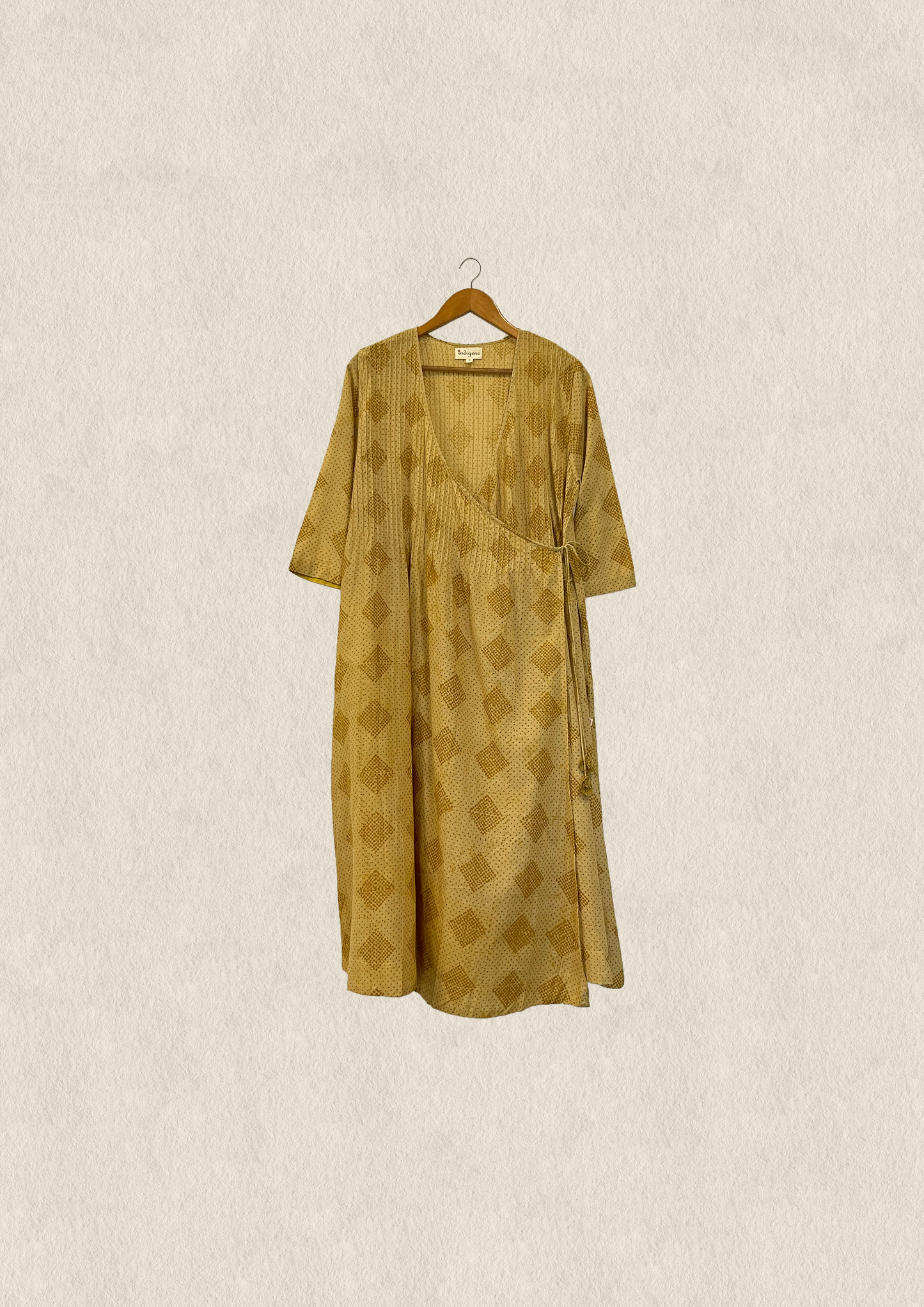 Ochre Printed Angarakha kurta