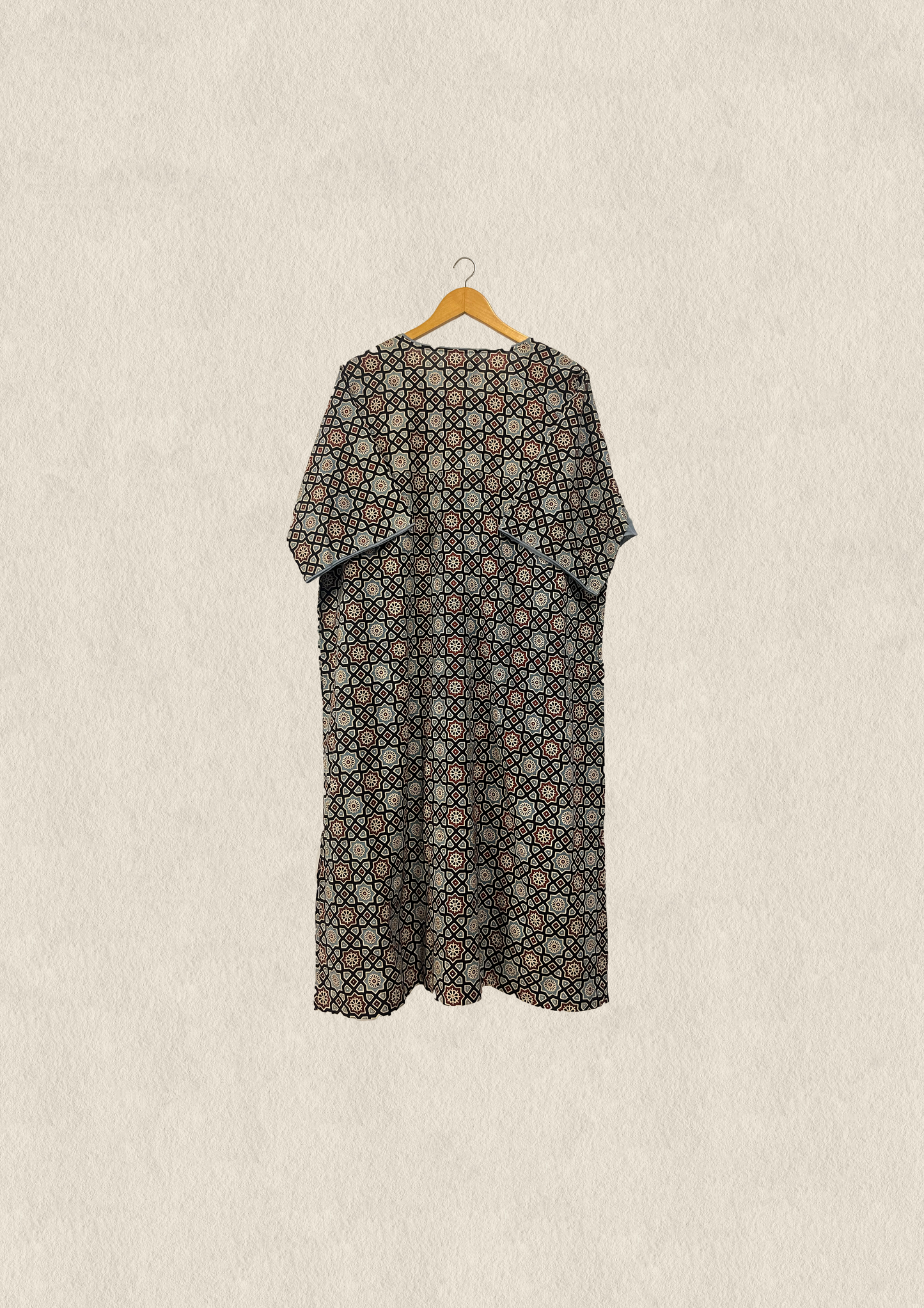 Easy fit ajrakh shift dress