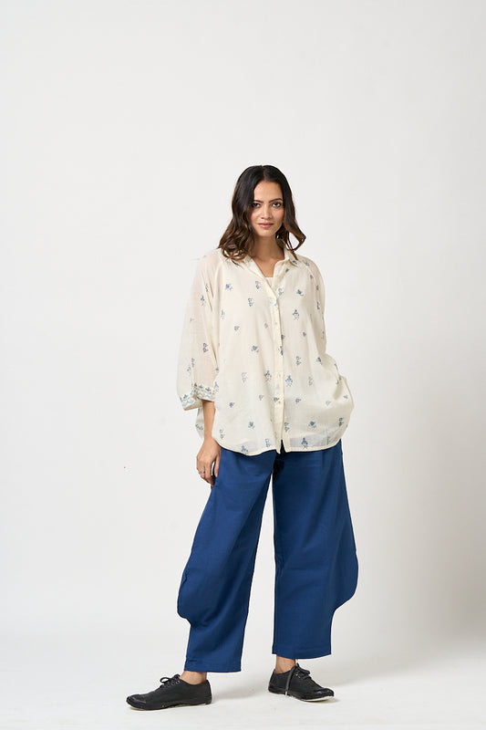 Flute Cotton Lobed Pants