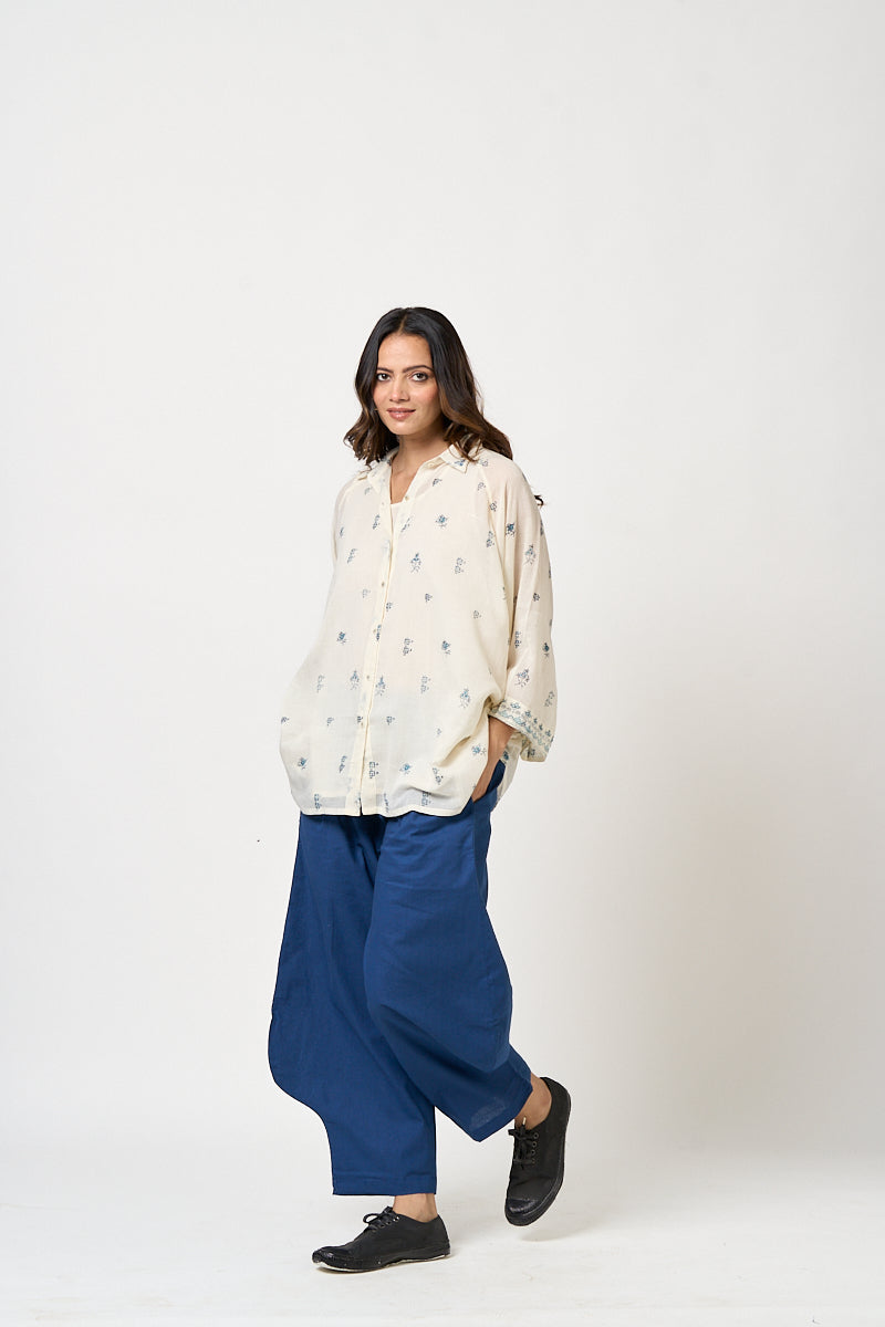 Flute Cotton Lobed Pants