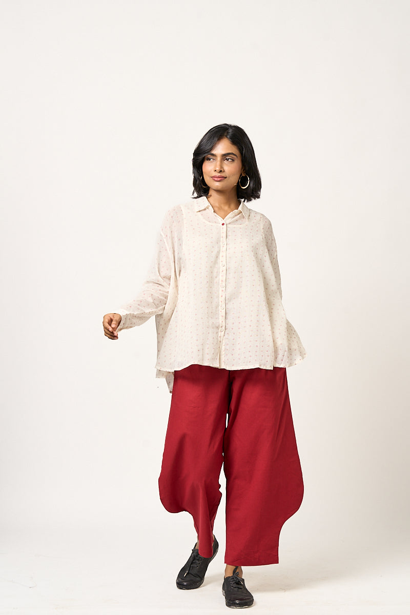 Flute Cotton Lobed Pants
