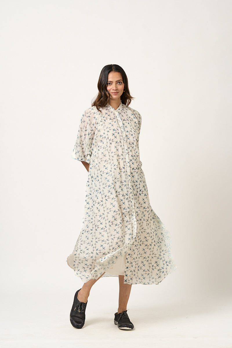 Rainy day Kaftan Dress - Midnight black
