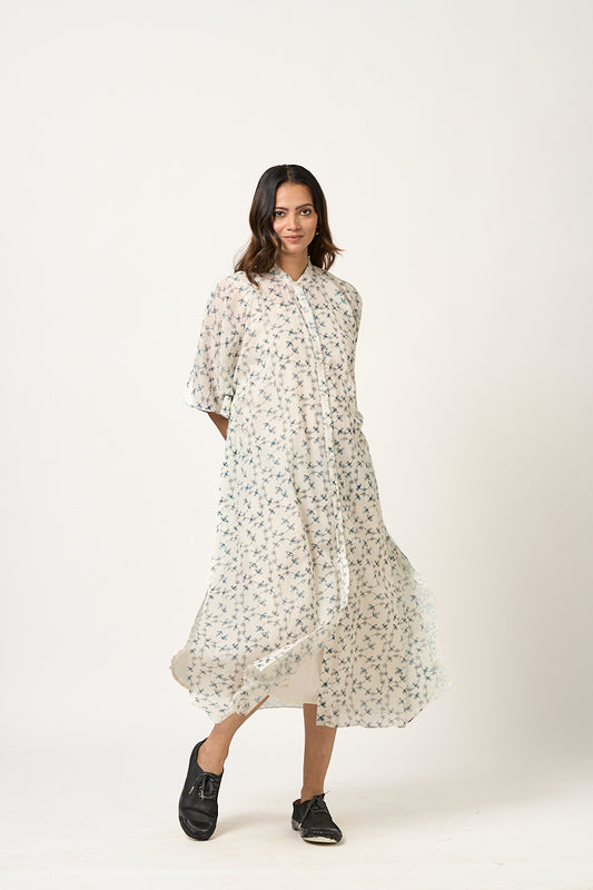 Rainy day Kaftan Dress - Midnight black