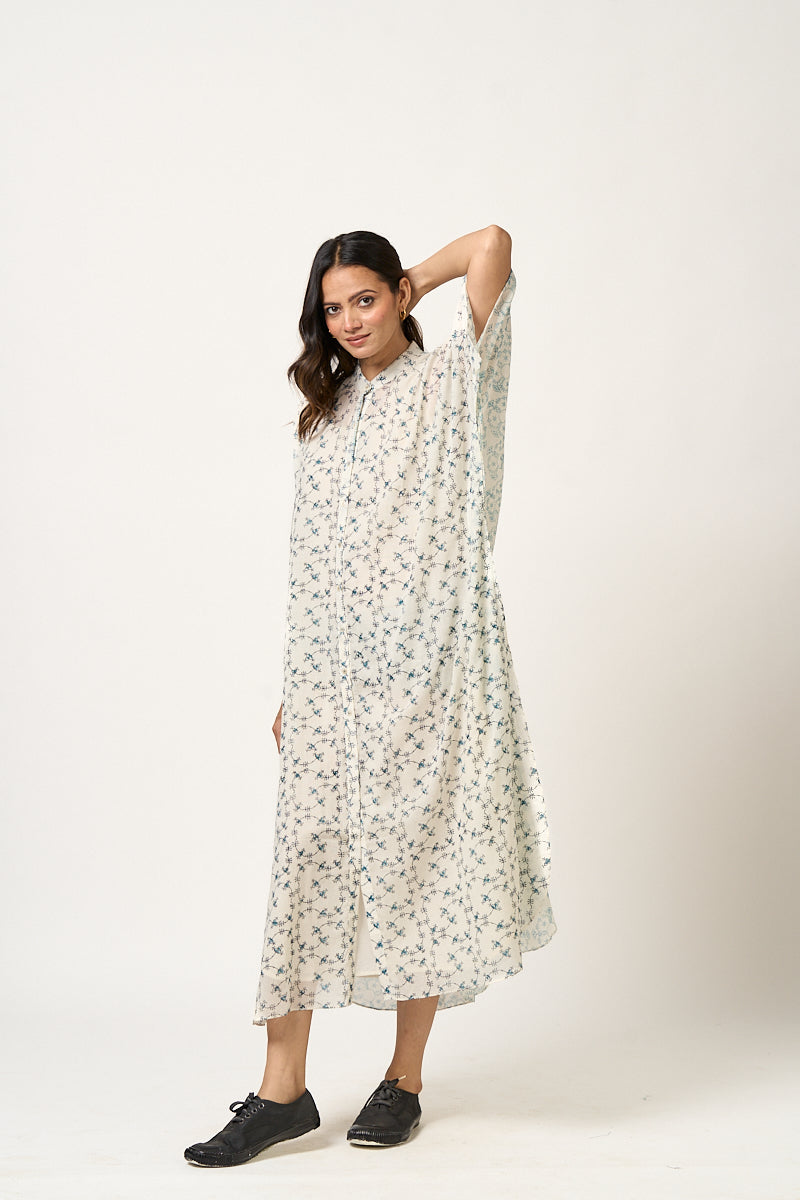 Rainy day Kaftan Dress - Midnight black