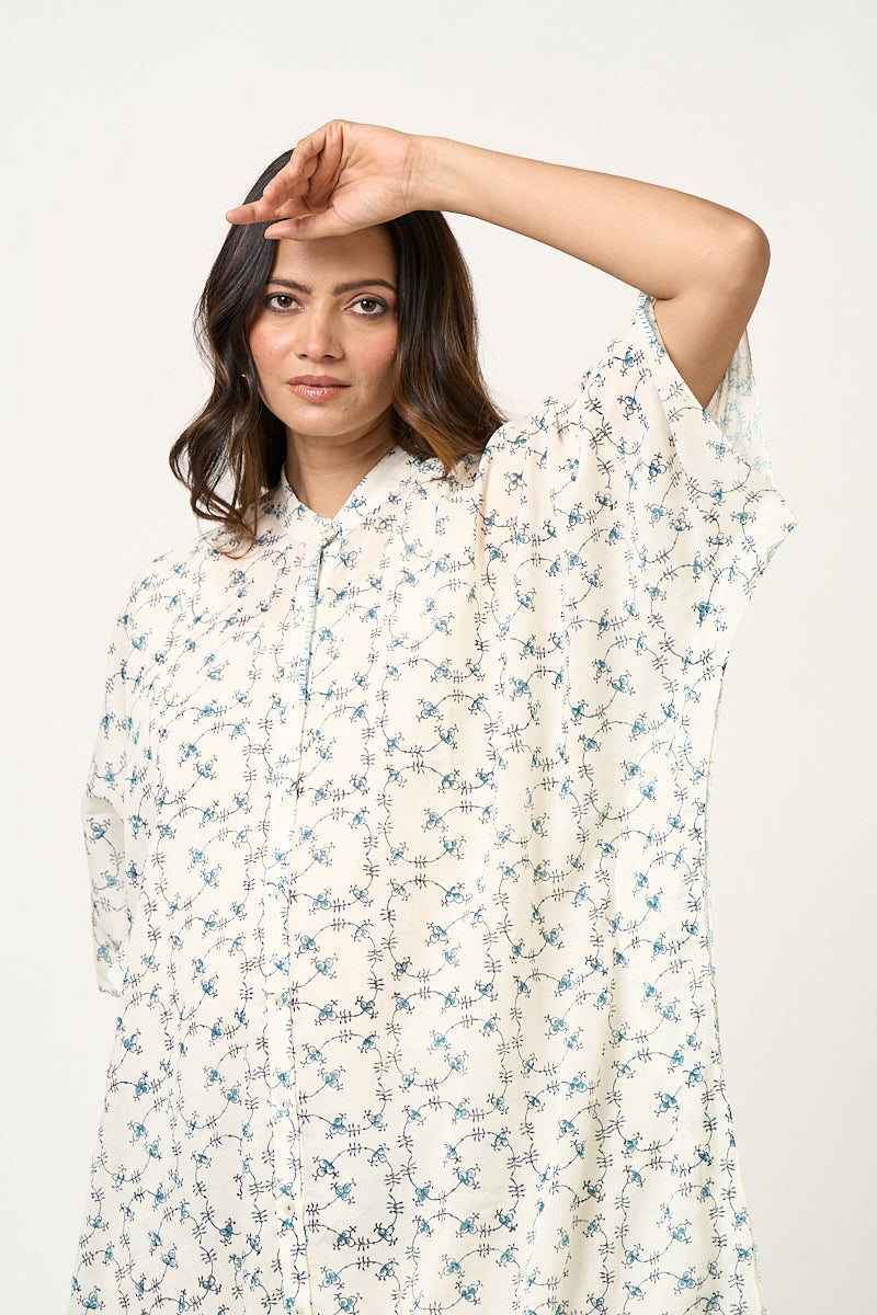 Rainy day Kaftan Dress - Midnight black