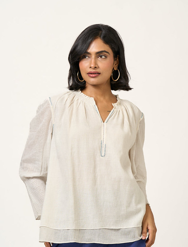 Bianca relaxed Top & Ikat baggy pants