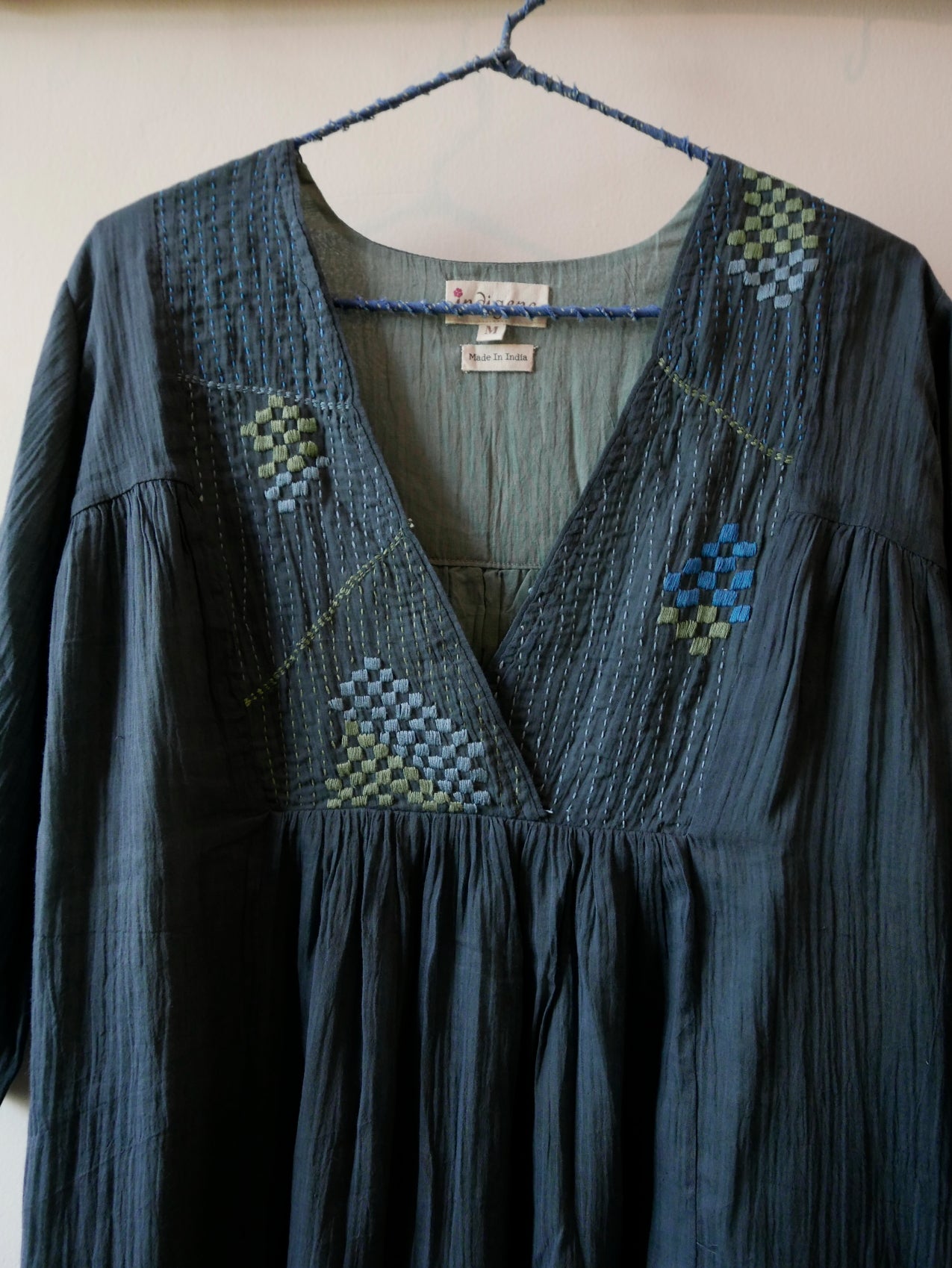 Zypher V Neck Embroidered Tunic & Culotte Pant set – shopindigene.com