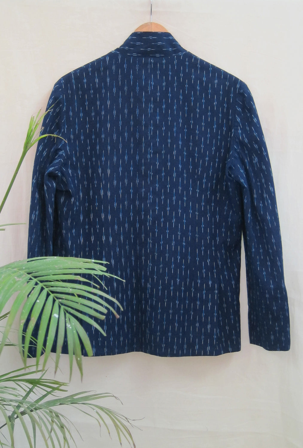 Ikat Mandarin Collar Chore Jacket