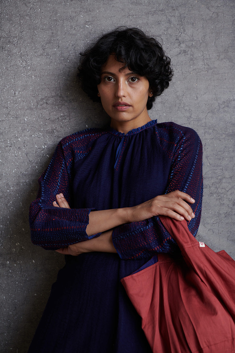 Carmine Light Merino Wool Kurta