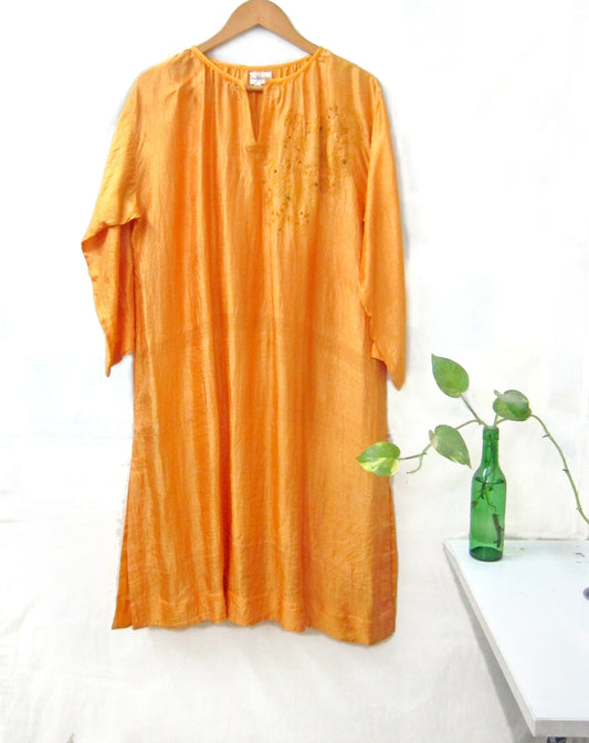 Silk obi dress