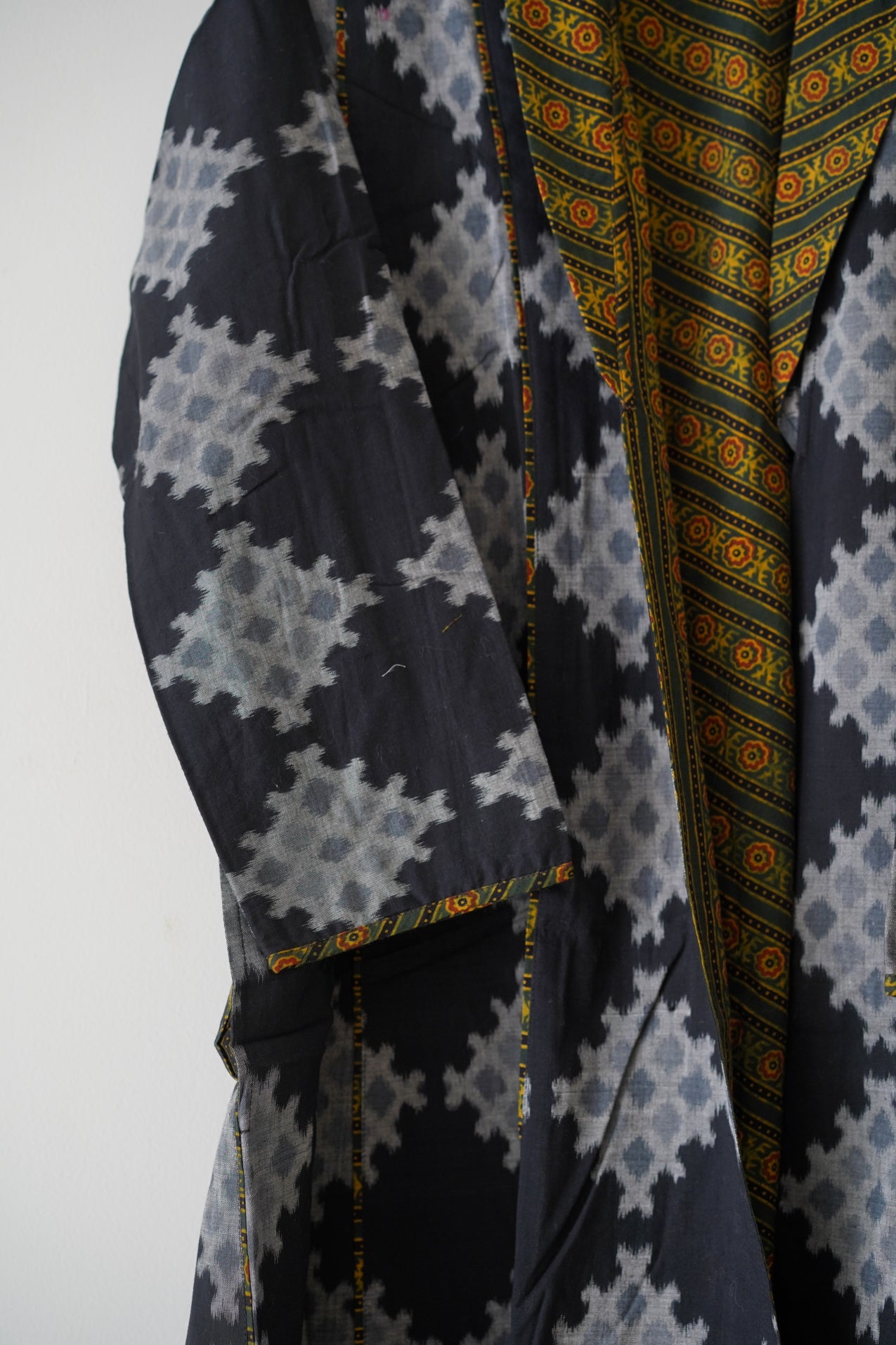 Chaukadi Boota Double Ikat Lapel Jacket