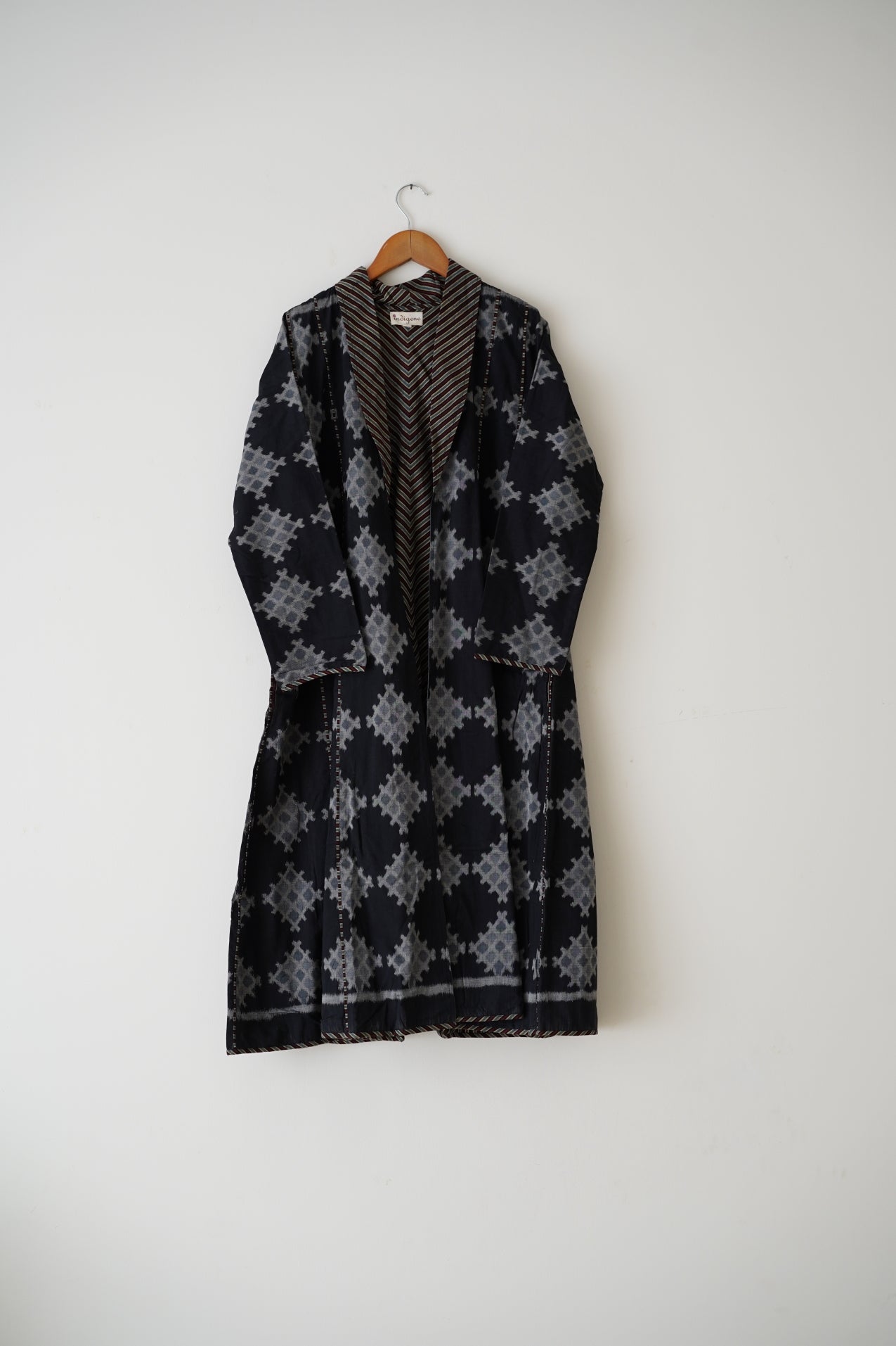 Chaukadi Boota Double Ikat Lapel Jacket