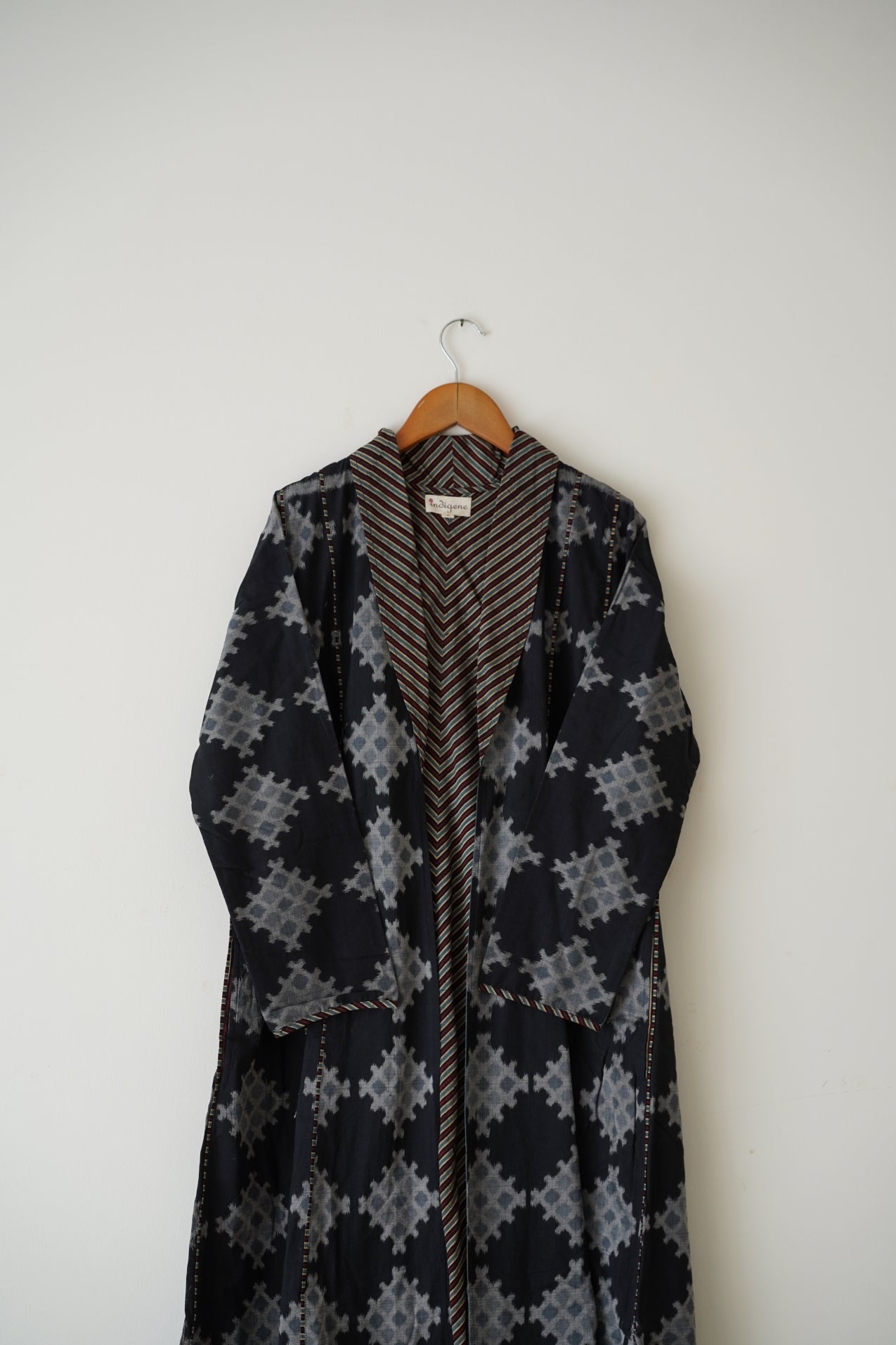 Chaukadi Boota Double Ikat Lapel Jacket