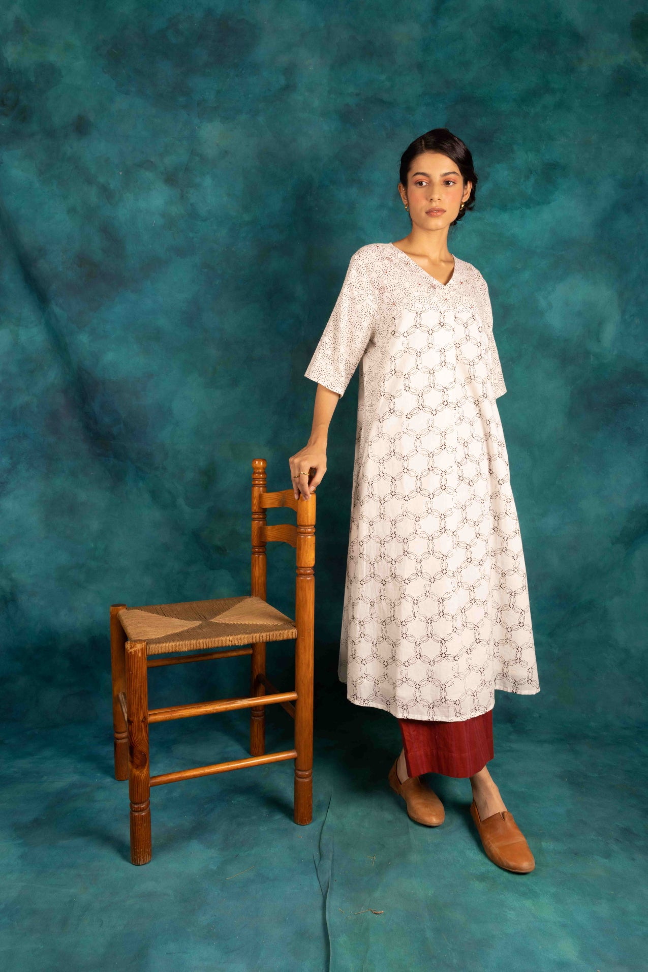 Soul Printed Mulmul Kurta